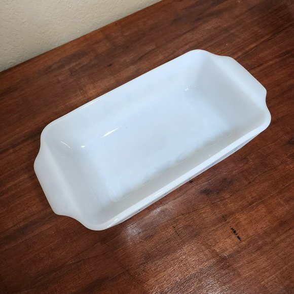Vintage Anchor Hocking Fire King Candle Glow 10 7/8" Loaf Pan - Picture 3 of 6
